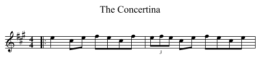 Concertina, The  - staff notation