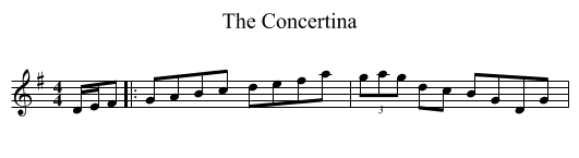 Concertina, The  - staff notation