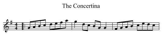 Concertina, The  - staff notation