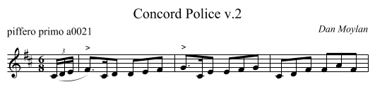 Concord Police v.2 - staff notation