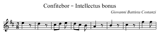 Confitebor – Intellectus bonus - staff notation