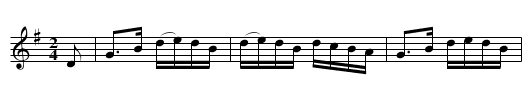 Congress Park Reel - staff notation