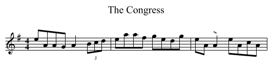 Congress, The  - staff notation