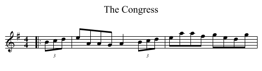 Congress, The  - staff notation