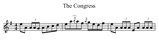 Congress, The  - staff notation