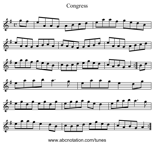 Congress - staff notation