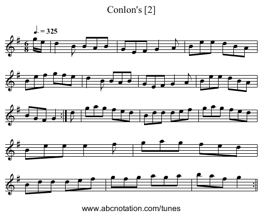 Conlon's [2] - staff notation