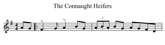 Connaught Heifers, The  - staff notation