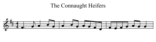 Connaught Heifers, The  - staff notation