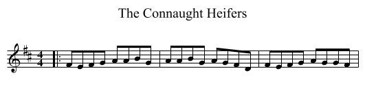 Connaught Heifers, The  - staff notation