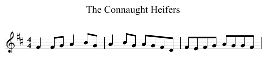 Connaught Heifers, The  - staff notation