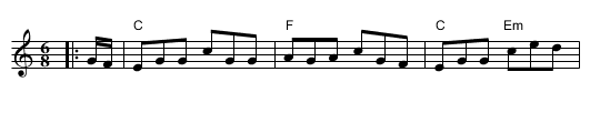 Connaught Man's Rambles - staff notation