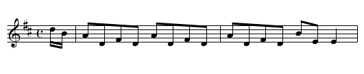 Connaught Reel [4], A - staff notation