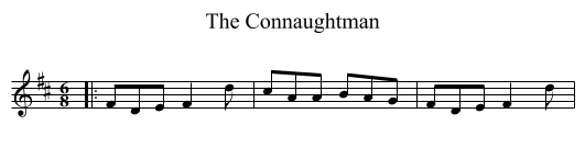 Connaughtman, The  - staff notation