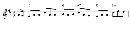Connaught-Man's Ramble - staff notation