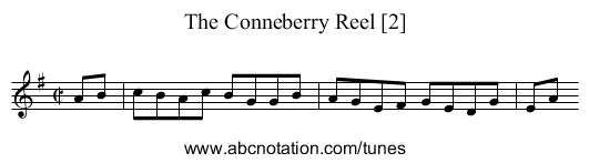 Conneberry Reel [2], The - staff notation