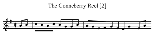 Conneberry Reel [2], The - staff notation
