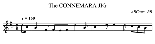 CONNEMARA JIG, The - staff notation