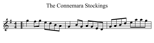 Connemara Stockings, The  - staff notation