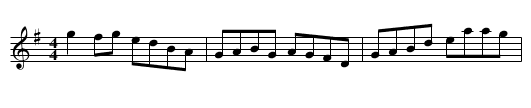 Connemara Stockings - staff notation