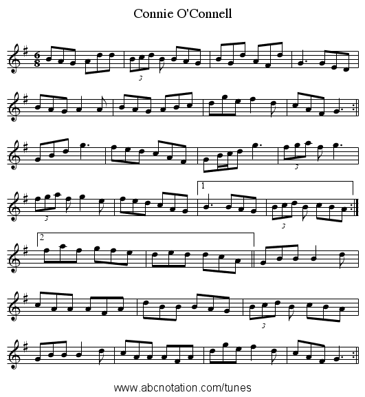 Connie O'Connell - staff notation