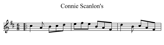 Connie Scanlon's - staff notation