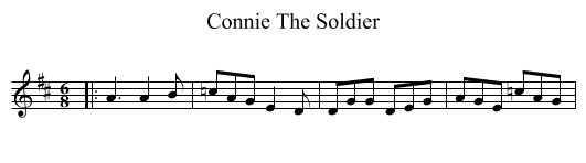 Connie The Soldier - staff notation