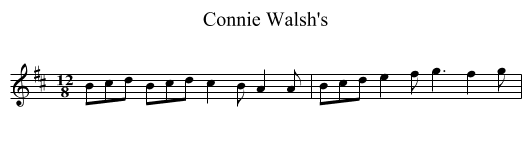 Connie Walsh's - staff notation