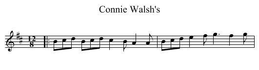 Connie Walsh's - staff notation