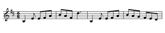Connolly's Jig - staff notation