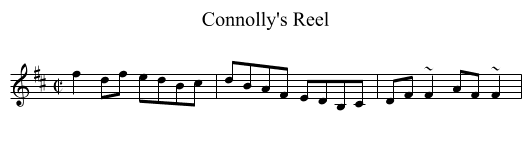 Connolly's Reel - staff notation