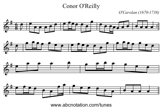 Conor O'Reilly - staff notation