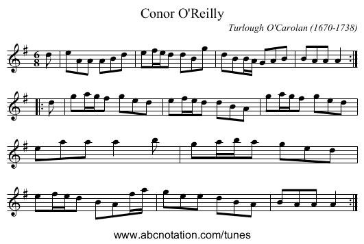 Conor O'Reilly - staff notation