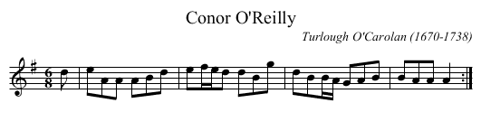 Conor O'Reilly - staff notation