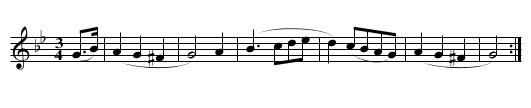 Consêt Owain Glyndwr - staff notation