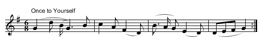 Constant Billy Stick Dance for six - staff notation