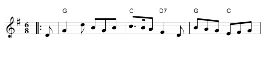 Constant Billy - staff notation