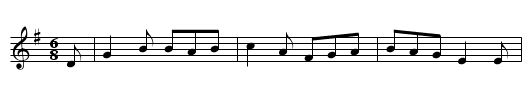 Constant Billy - staff notation