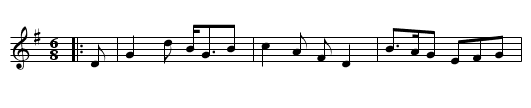 Constant Billy - staff notation