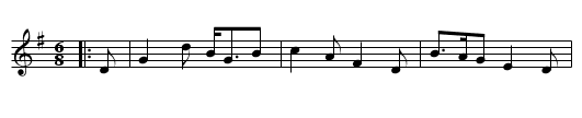 Constant Billy - staff notation