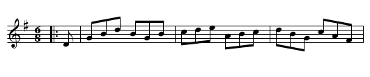 Constant Billy - staff notation