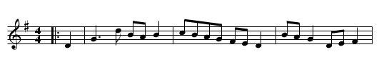 Constant Billy - staff notation