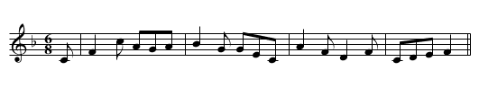 Constant Billy - staff notation