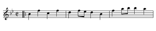 Constant Leander - staff notation