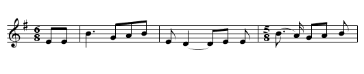 Constant Sorrow - staff notation