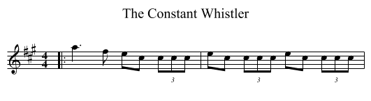 Constant Whistler, The  - staff notation