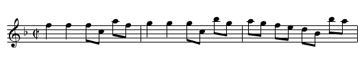Constitution Hornpipe [1] - staff notation