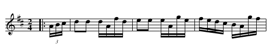 Constitution Hornpipe - staff notation