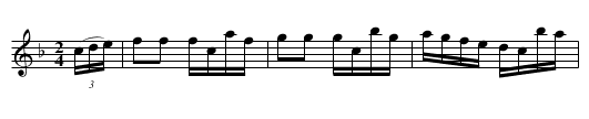 CONSTITUTION HORNPIPE - staff notation
