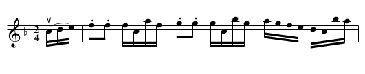 Constitution -- Hornpipe - staff notation